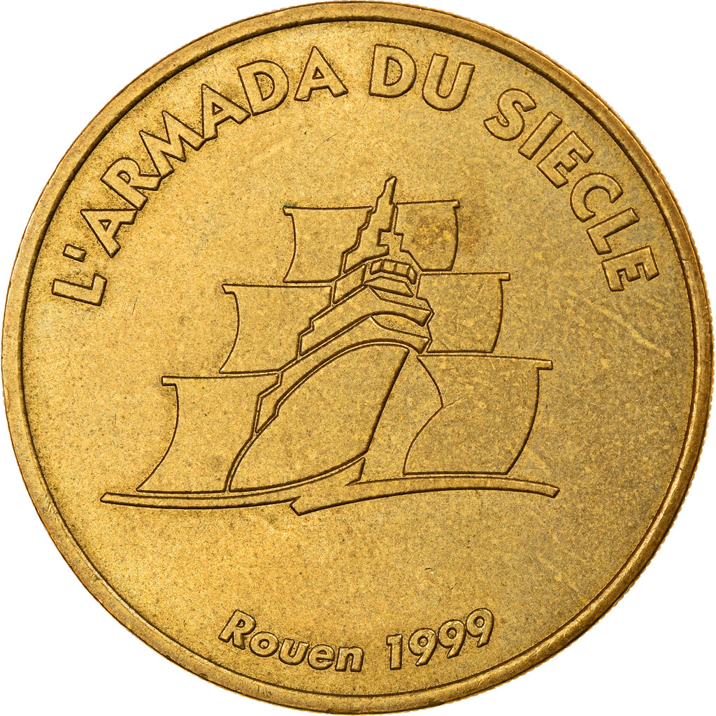 Francia, Token, Jetón turístico, Rouen -Armada du siècle - 1999, 1999, MDP