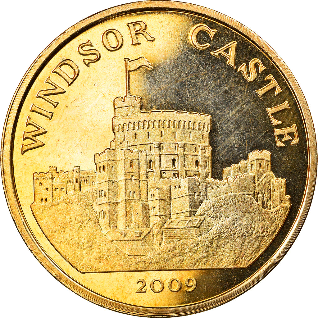 Grã-Bretanha, Token, 2009, Château de Windsor, AU(55-58), Cuproníquel