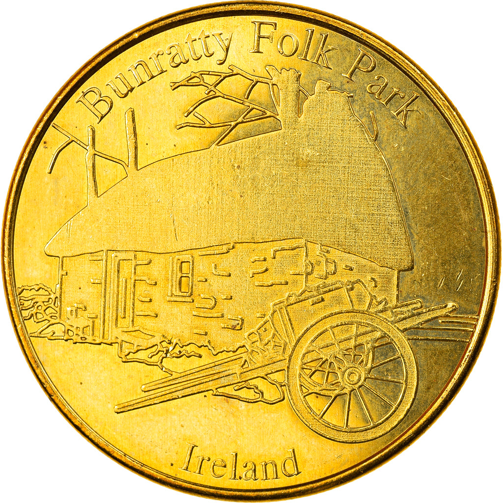 Irlanda, Token, Token turístico, Bunratty Folk Park, EF(40-45), Cuproníquel