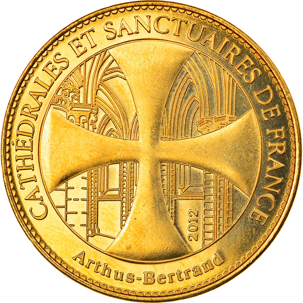 France, Jeton, Laon - Cathédrale Notre Dame, 2012, Arthus Bertrand, SUP