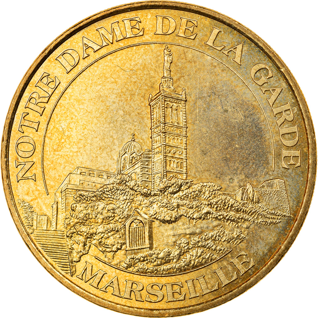 Francia, Token, Jetón turístico, Marseille - Notre Dame de la Garde n°2