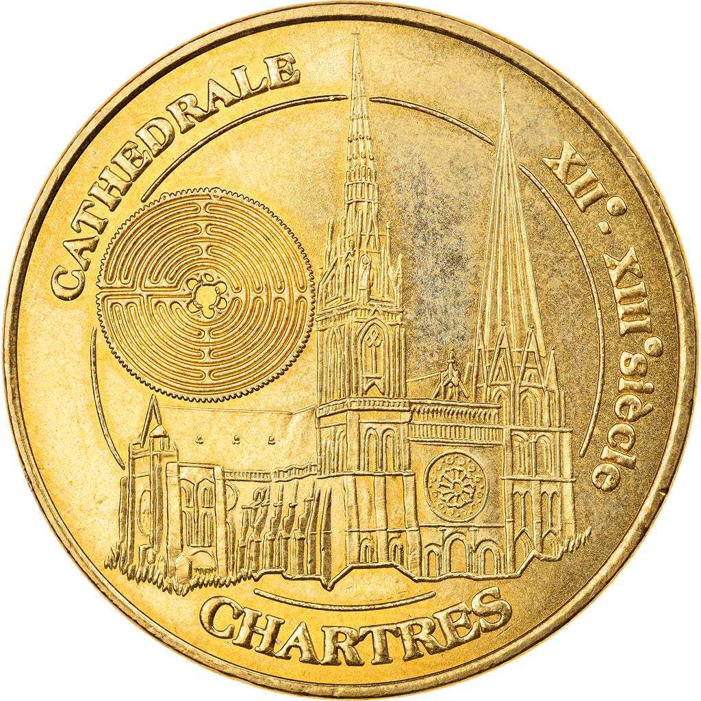 France, Token, Touristic token, Chartres - La Cathédrale n°3, 2009, MDP