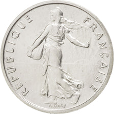 Coin, France, 1/2 Franc, 1974, MS(65-70), Silver, KM:P498, Gadoury:91.P2