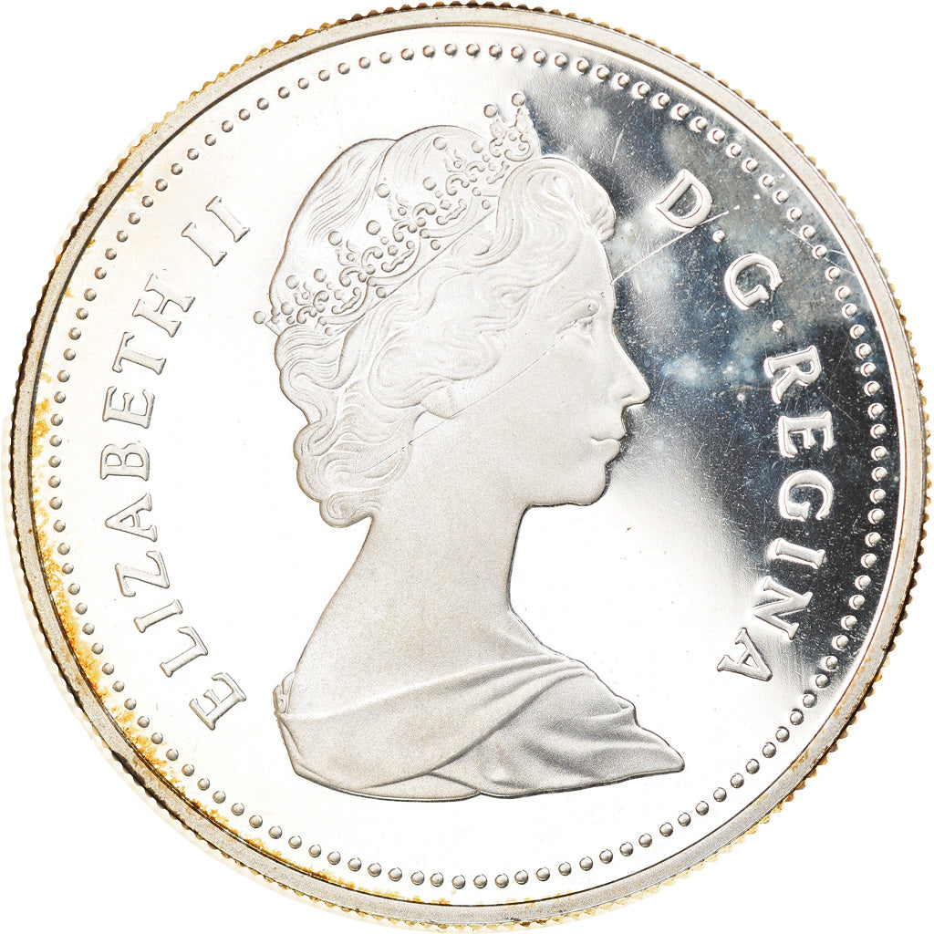 Coin, Canada, Elizabeth II, Dollar, 1986, Royal Canadian Mint, Ottawa, Proof