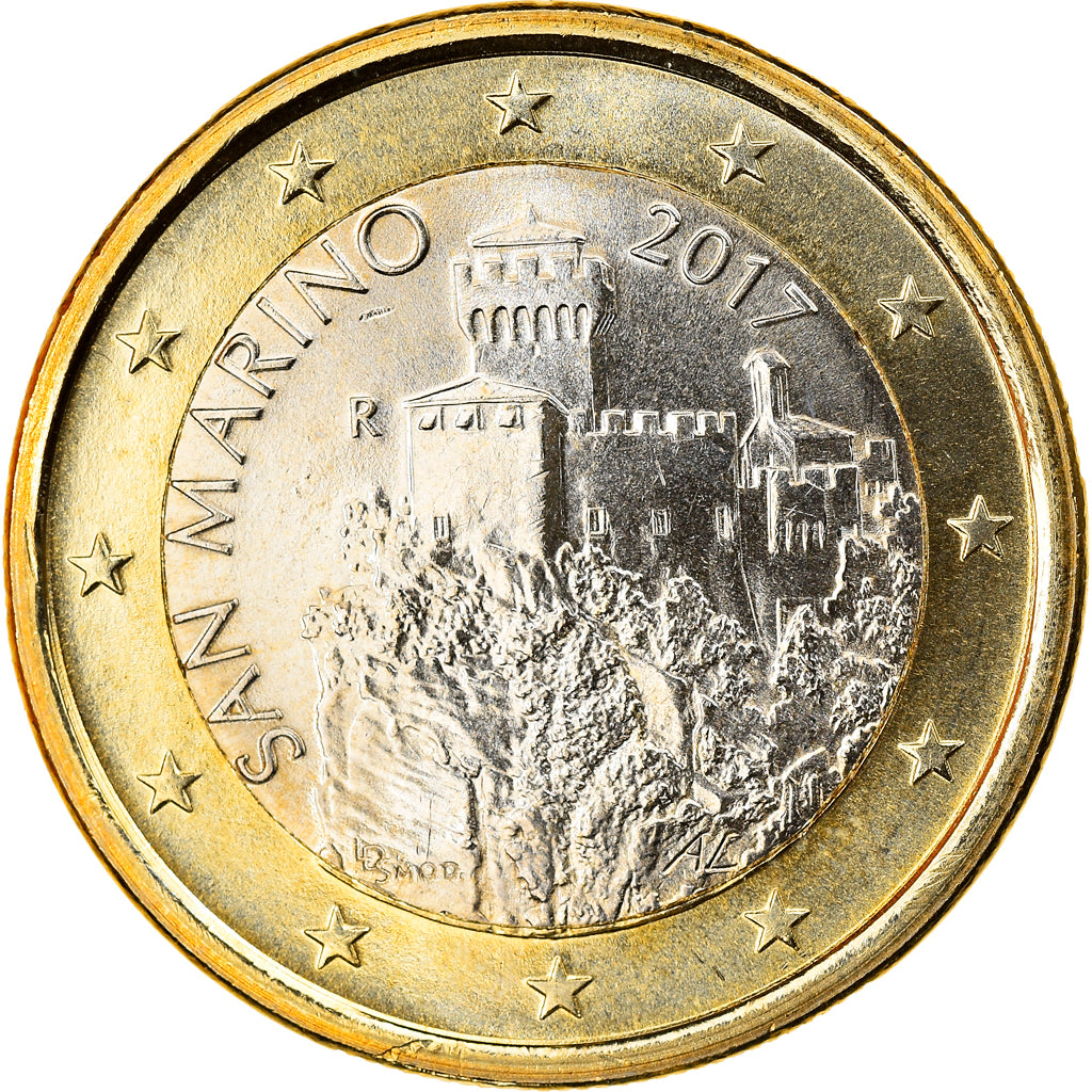 San Marino, Euro, 2017, Rome, UNZ, Bi-Metallic