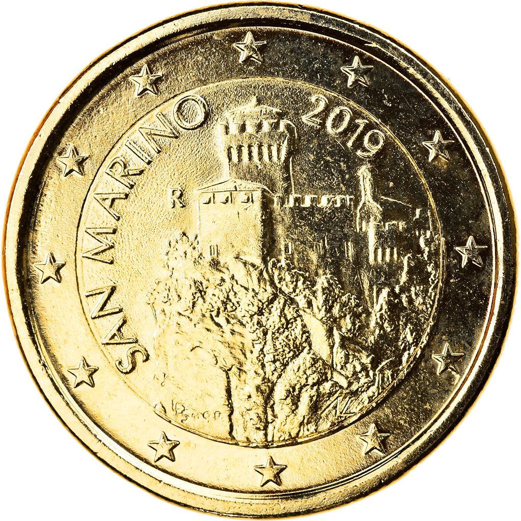 San Marino, Euro, 2019, Rome, golden, MS(63), Bi-Metallic