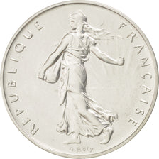 Vème République, 1 Franc Semeuse 1974, Piéfort Argent, KM P501