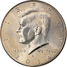 Münze, Vereinigte Staaten, Half Dollar, 2014, Denver, UNZ, Copper-nickel