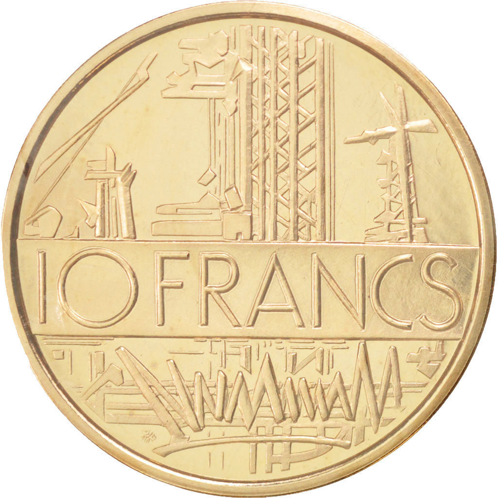 Munten, Frankrijk, 10 Francs, 1974, FDC, Nickel-brass, KM:P506, Gadoury:186.P1