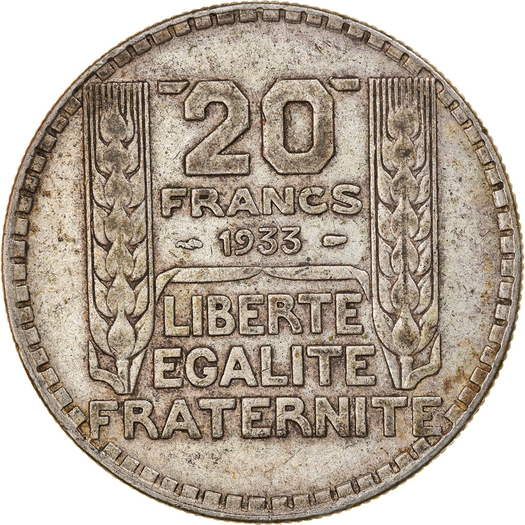 Monnaie, France, Turin, 20 Francs, 1933, Paris, TB+, Argent, Gadoury:852, KM:879
