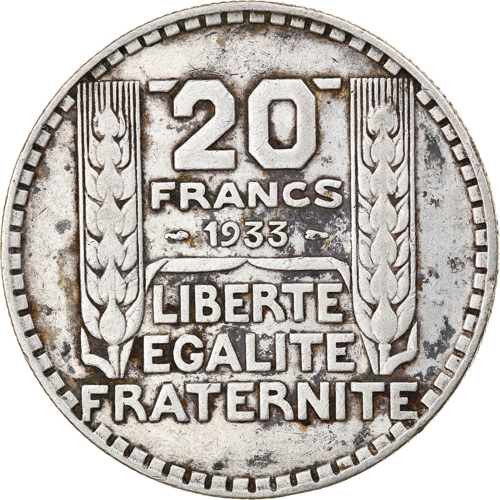 Monnaie, France, Turin, 20 Francs, 1933, Paris, TB+, Argent, Gadoury:852, KM:879