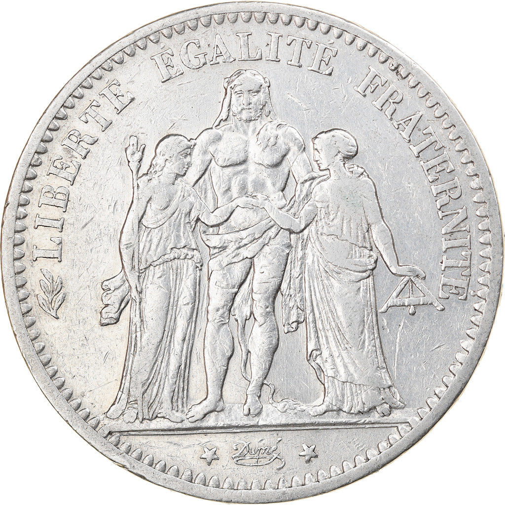 Münze, Frankreich, Hercule, 5 Francs, 1875, Paris, SS, Silber, KM:820.1