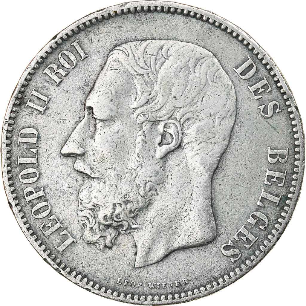 Monnaie, Belgique, Leopold II, 5 Francs, 5 Frank, 1873, TB+, Argent, KM:24