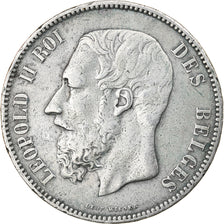 Monnaie, Belgique, Leopold II, 5 Francs, 5 Frank, 1873, TB+, Argent, KM:24