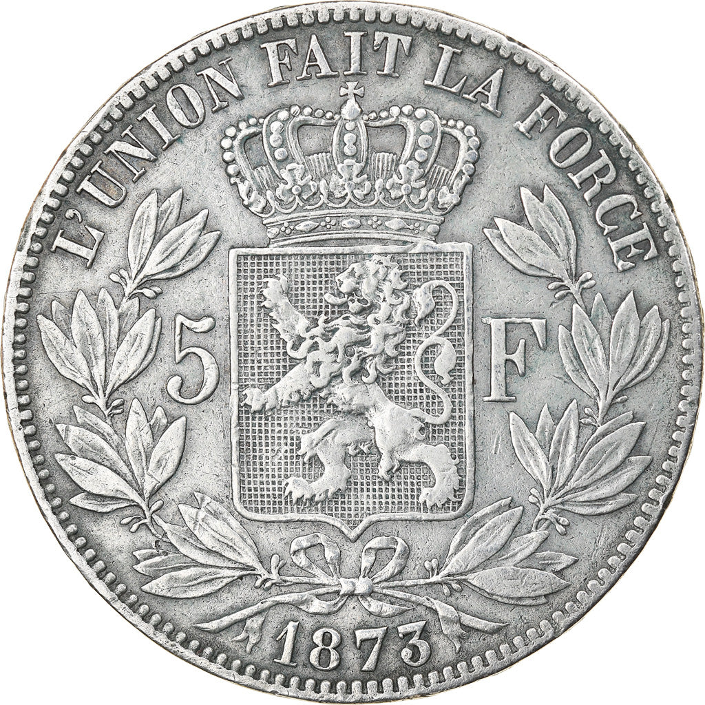 Monnaie, Belgique, Leopold II, 5 Francs, 5 Frank, 1873, TB+, Argent, KM:24