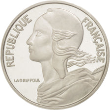 FRANCE, 5 Centimes, 1975, KM #P516, MS(65-70), Silver, Gadoury #22.P2, 5.00