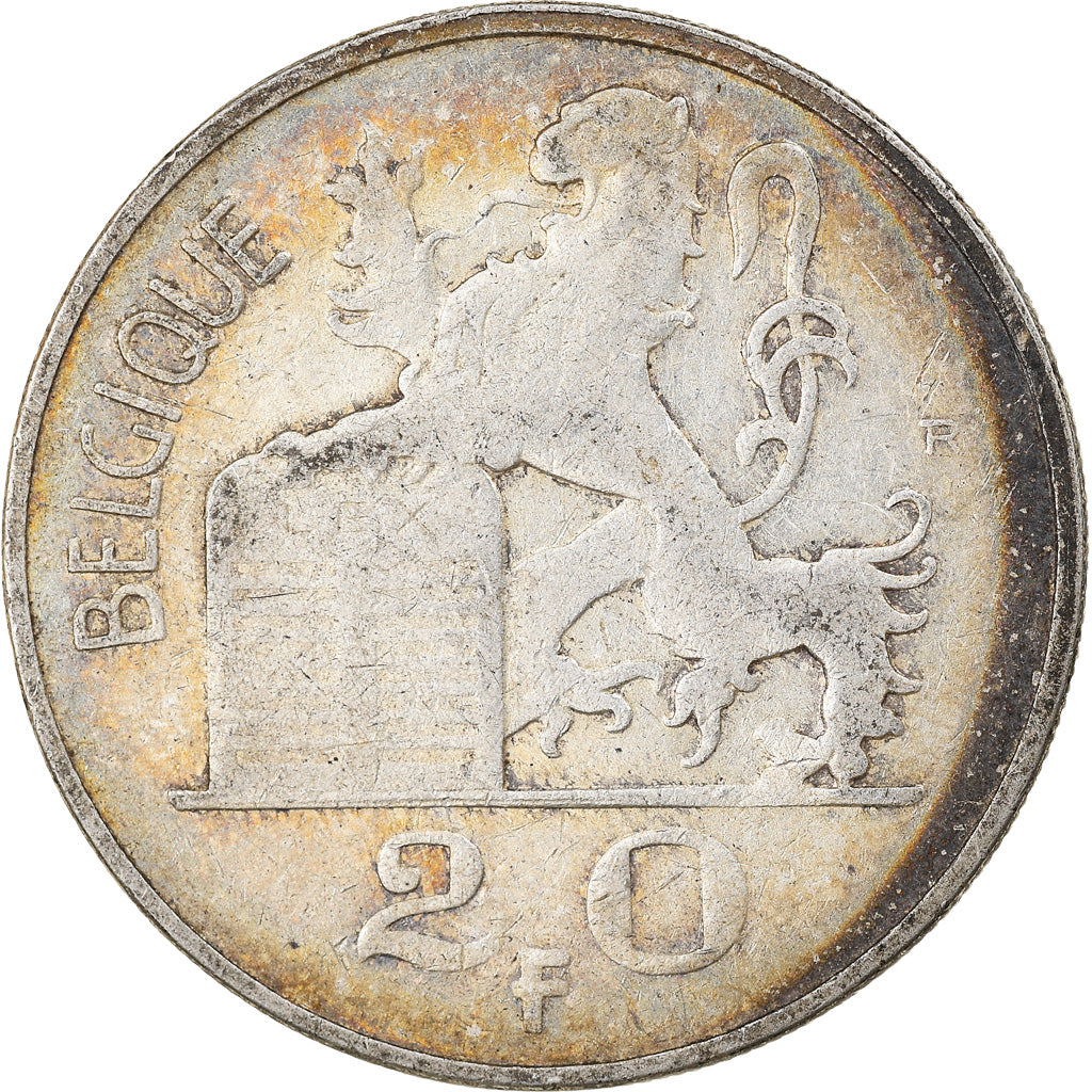 Moneta, Belgio, 20 Francs, 20 Frank, 1949, MB, Argento, KM:140.1