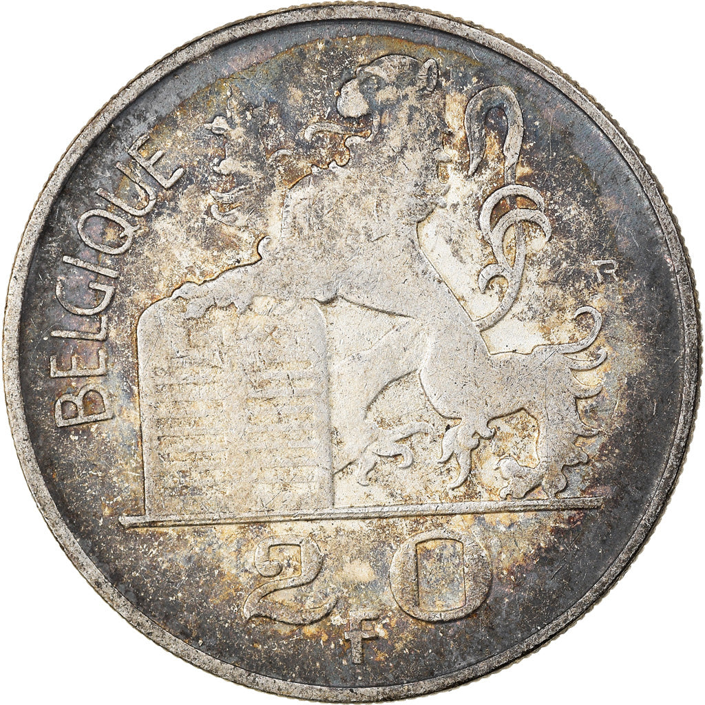 Monnaie, Belgique, 20 Francs, 20 Frank, 1950, TB+, Argent, KM:140.1