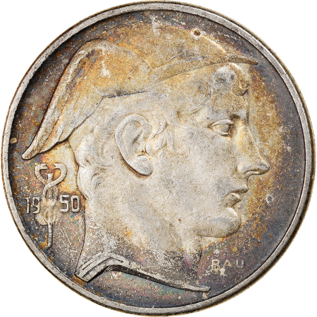 Moneta, Belgio, 50 Francs, 50 Frank, 1950, BB, Argento, KM:137