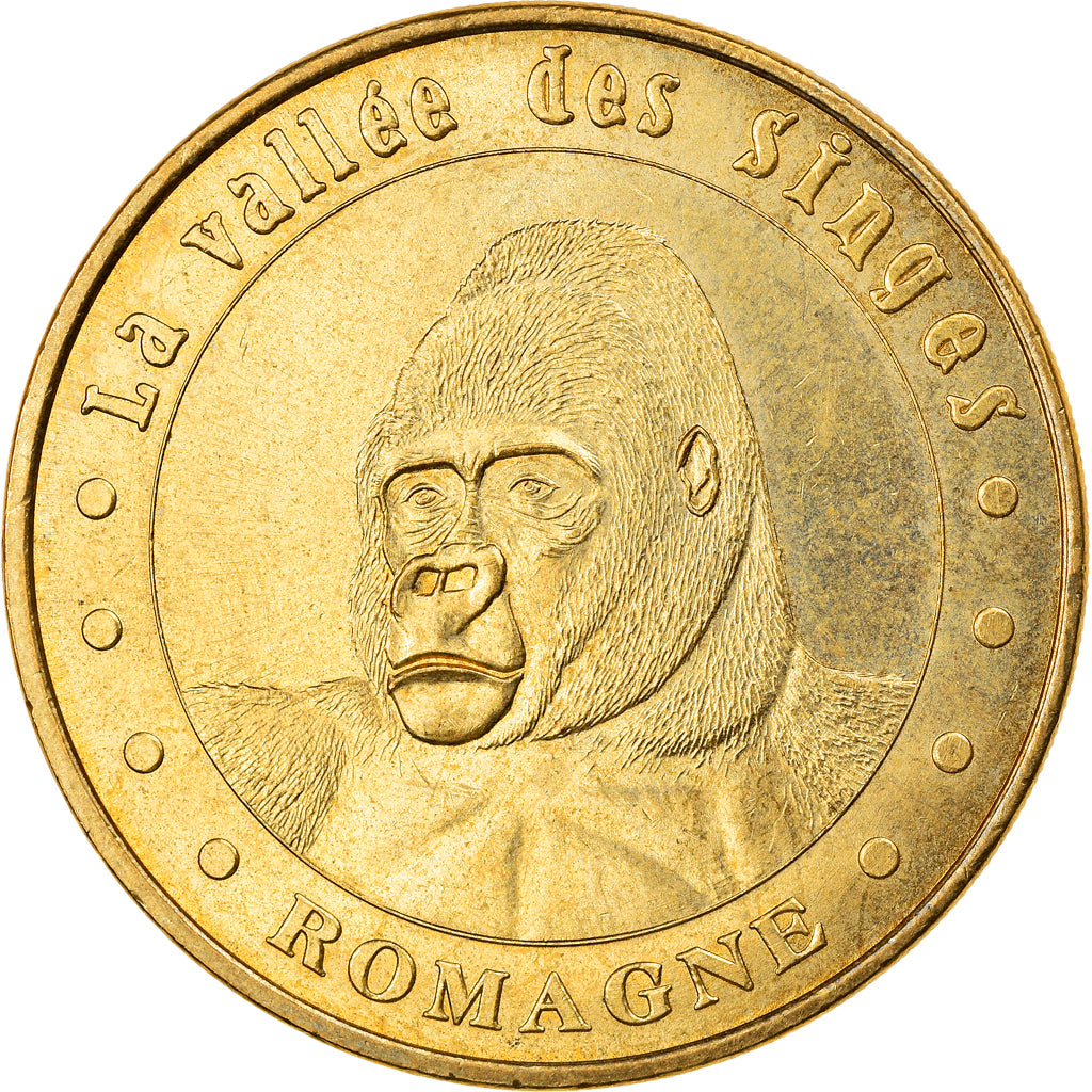 Francia, Token, Jetón turístico, Romagne - Vallée des Singes n°4, 2011, MDP