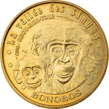France, Token, Touristic token, Romagne - Vallée des Singes n°6 - Bonobos