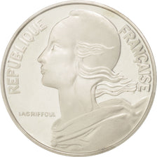 Vème République, 20 Centimes Marianne 1975, Piéfort Argent, KM P522
