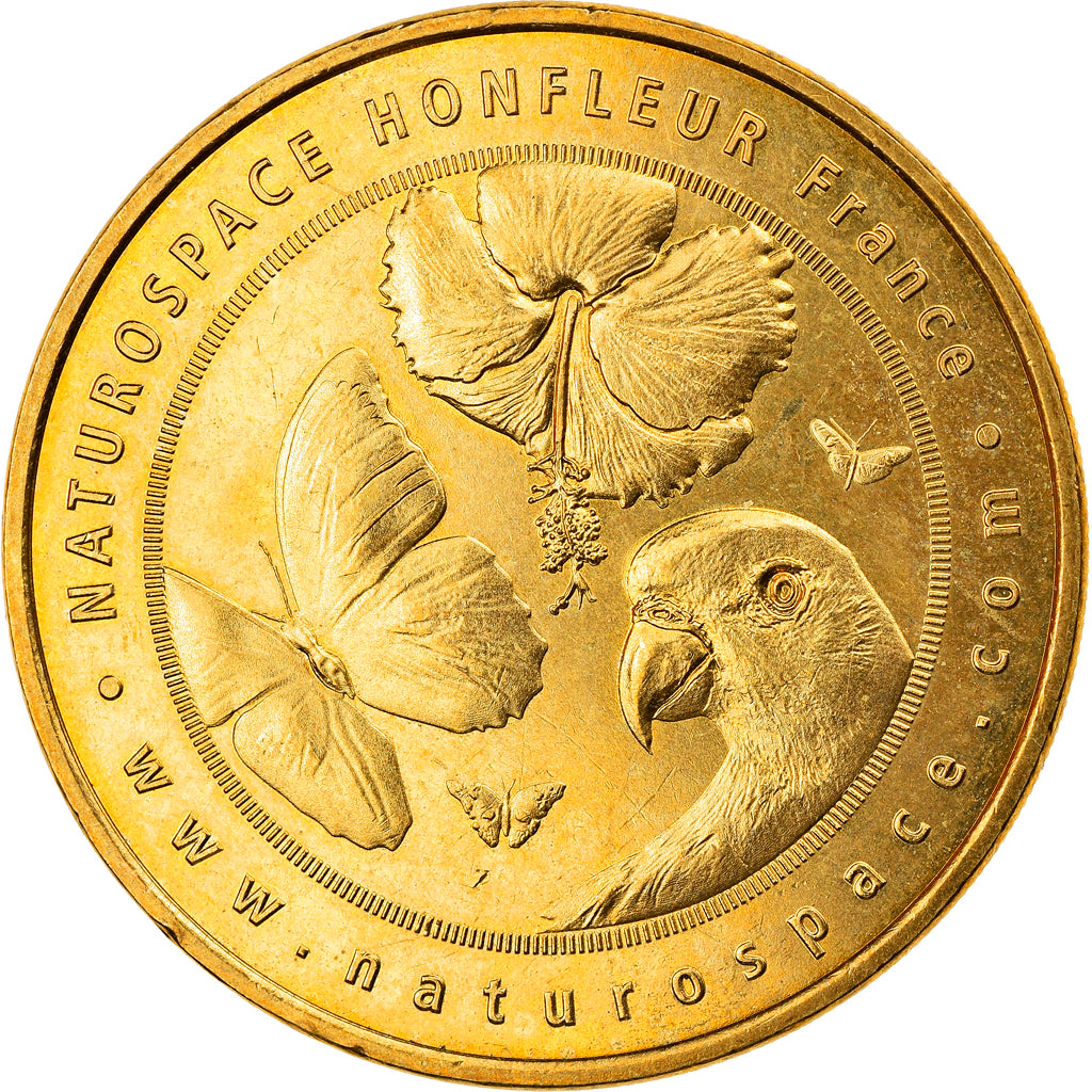Francia, Token, Jetón turístico, Honfleur - Naturospace n°2 - Le perroquet