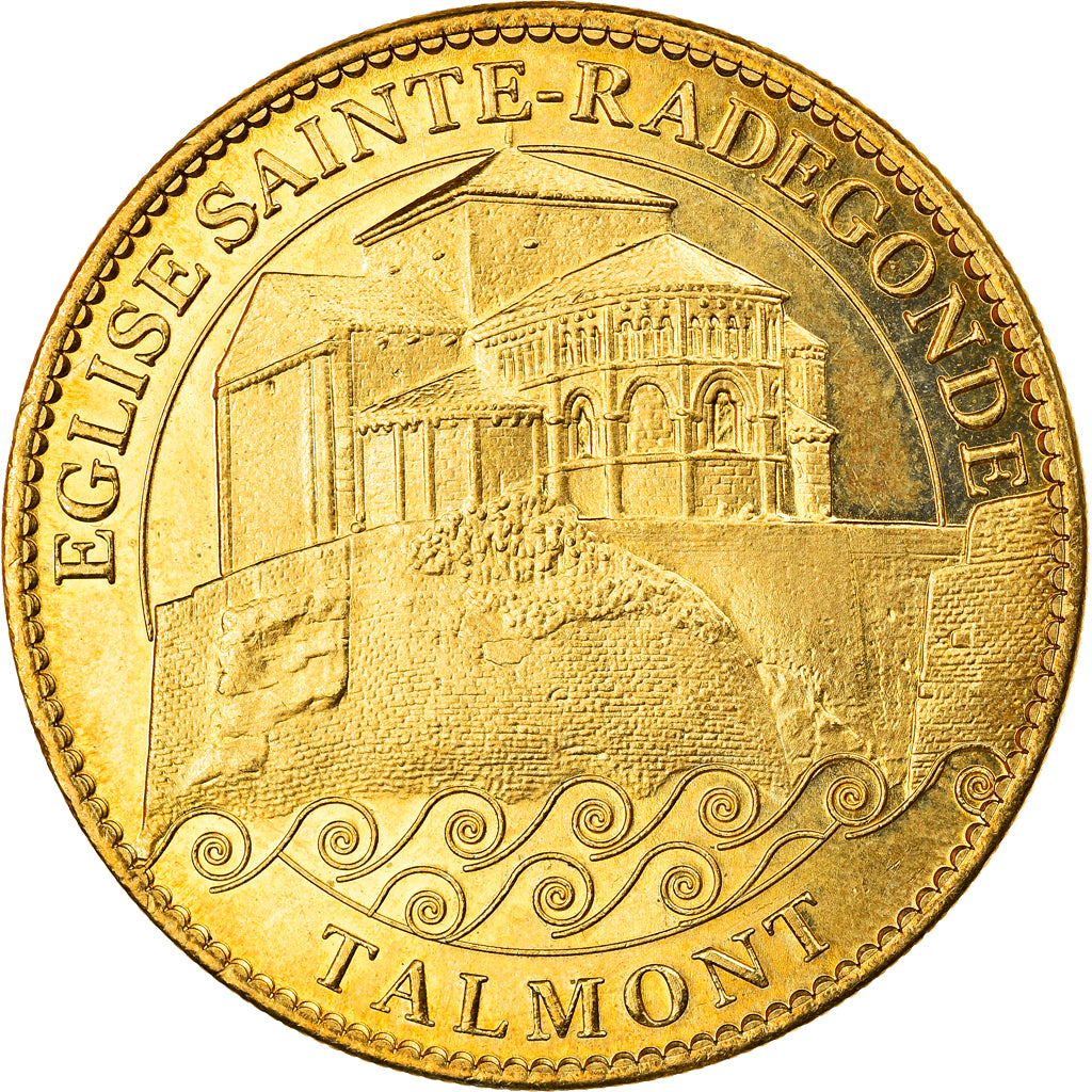Francia, Token, Eglise Sainte-Radegonde, Talmont, Arthus Bertrand, EBC, Aluminio
