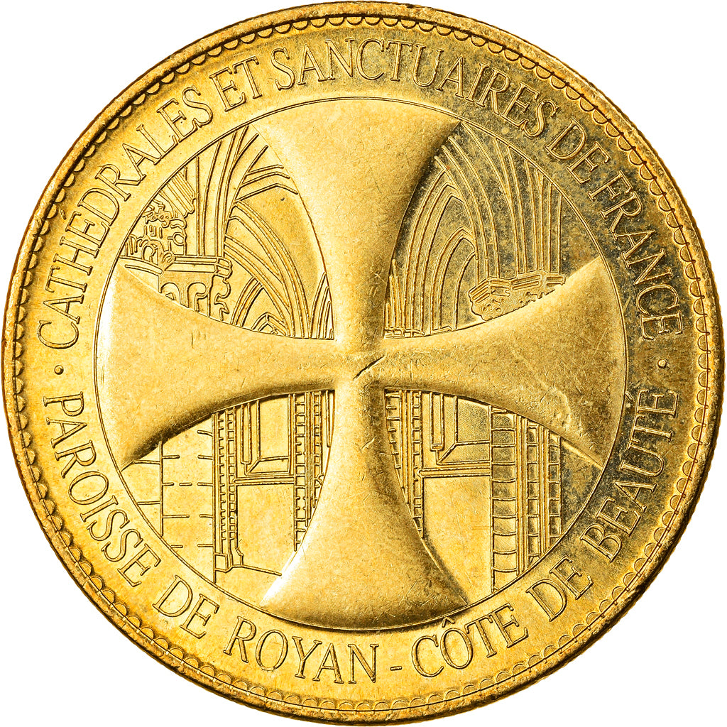 Francia, Token, Eglise Sainte-Radegonde, Talmont, Arthus Bertrand, EBC, Aluminio