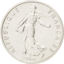 FRANCE, 1/2 Franc, 1975, KM #P525, MS(65-70), Silver, Gadoury #91.P2, 11.00