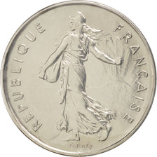 Moneda, Francia, 5 Francs, 1976, FDC, Níquel recubierto de cobre - níquel