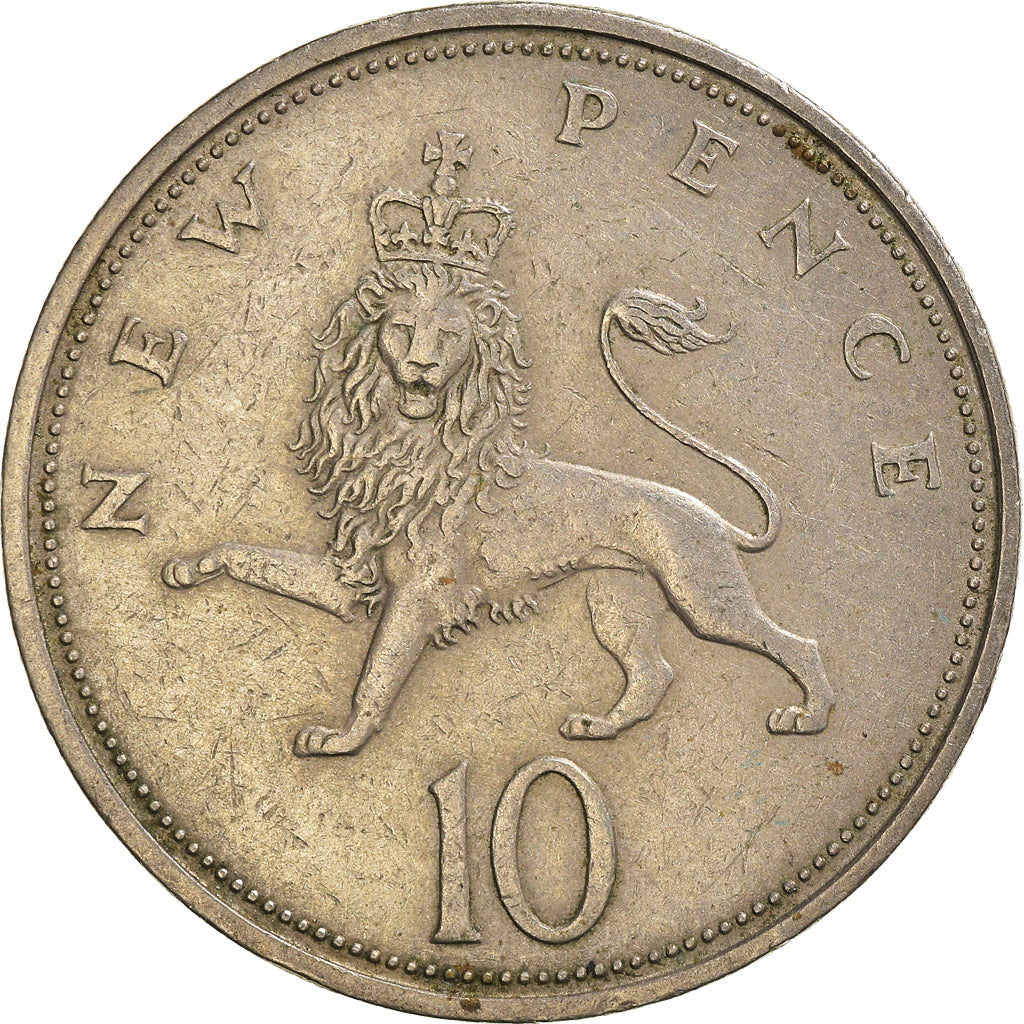 Coin, Great Britain, 10 New Pence, 1968