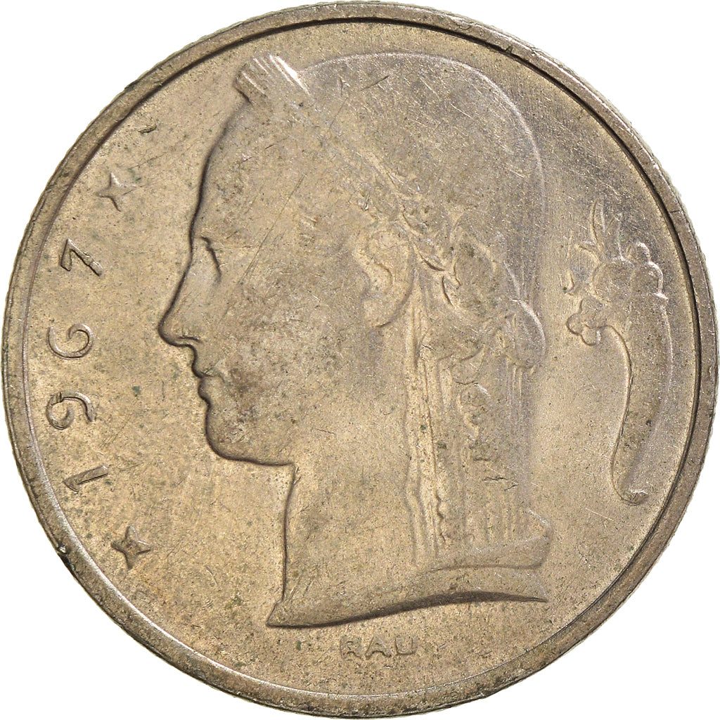 Monnaie, Belgique, 5 Francs, 5 Frank, 1967