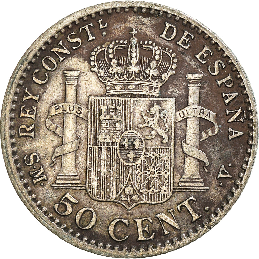 Moneta, Spagna, 50 Centimos