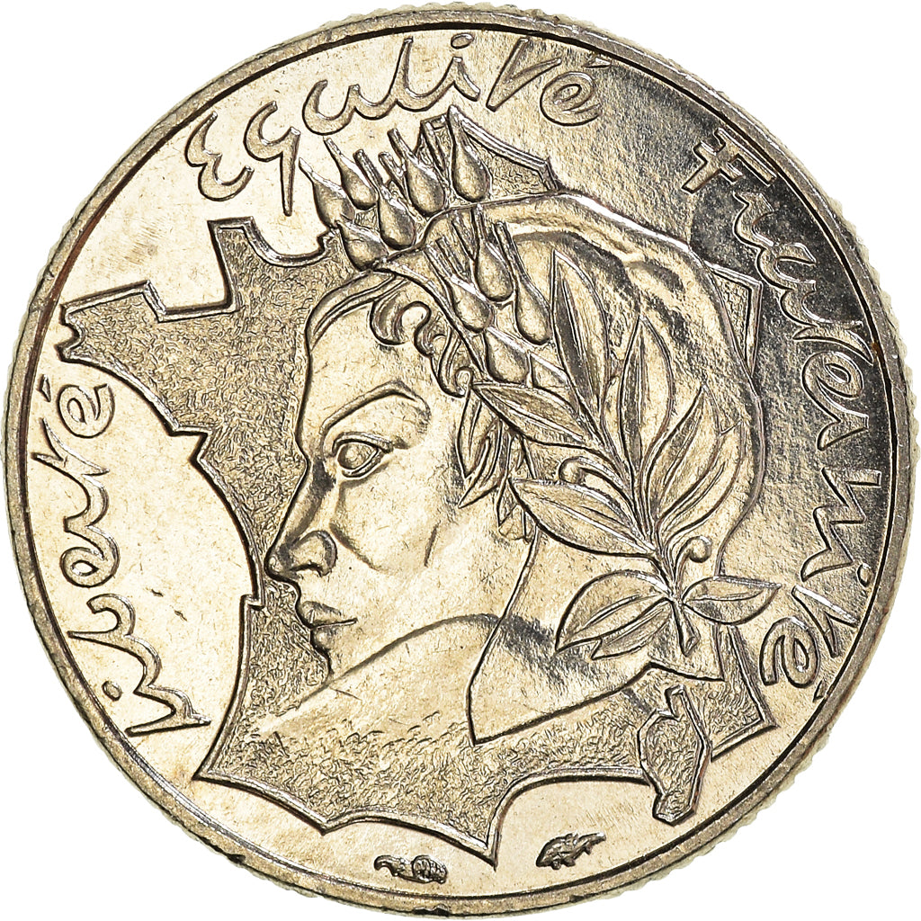 Moneta, Francja, 10 Francs, 1986