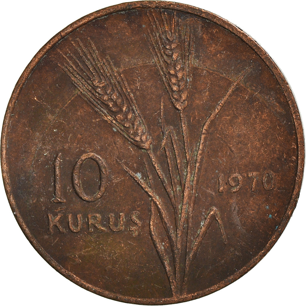Moneta, Turchia, 10 Kurus, 1970