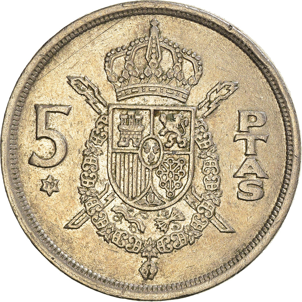 Moneta, Spagna, 5 Pesetas, 1975 (79)