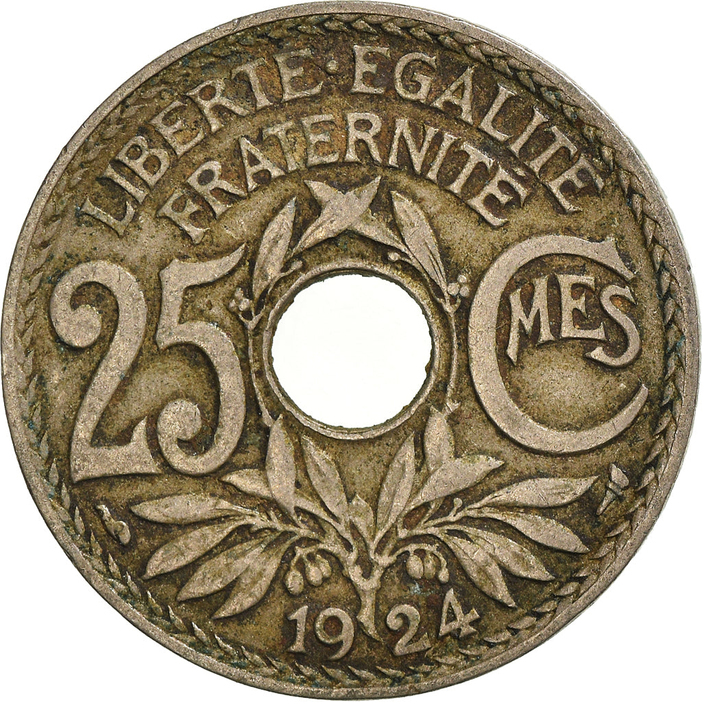 Munten, Frankrijk, 25 Centimes, 1924