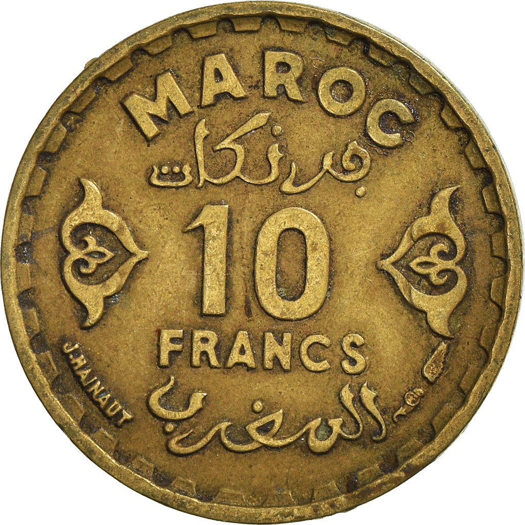 Coin, Morocco, 10 Francs, 1371