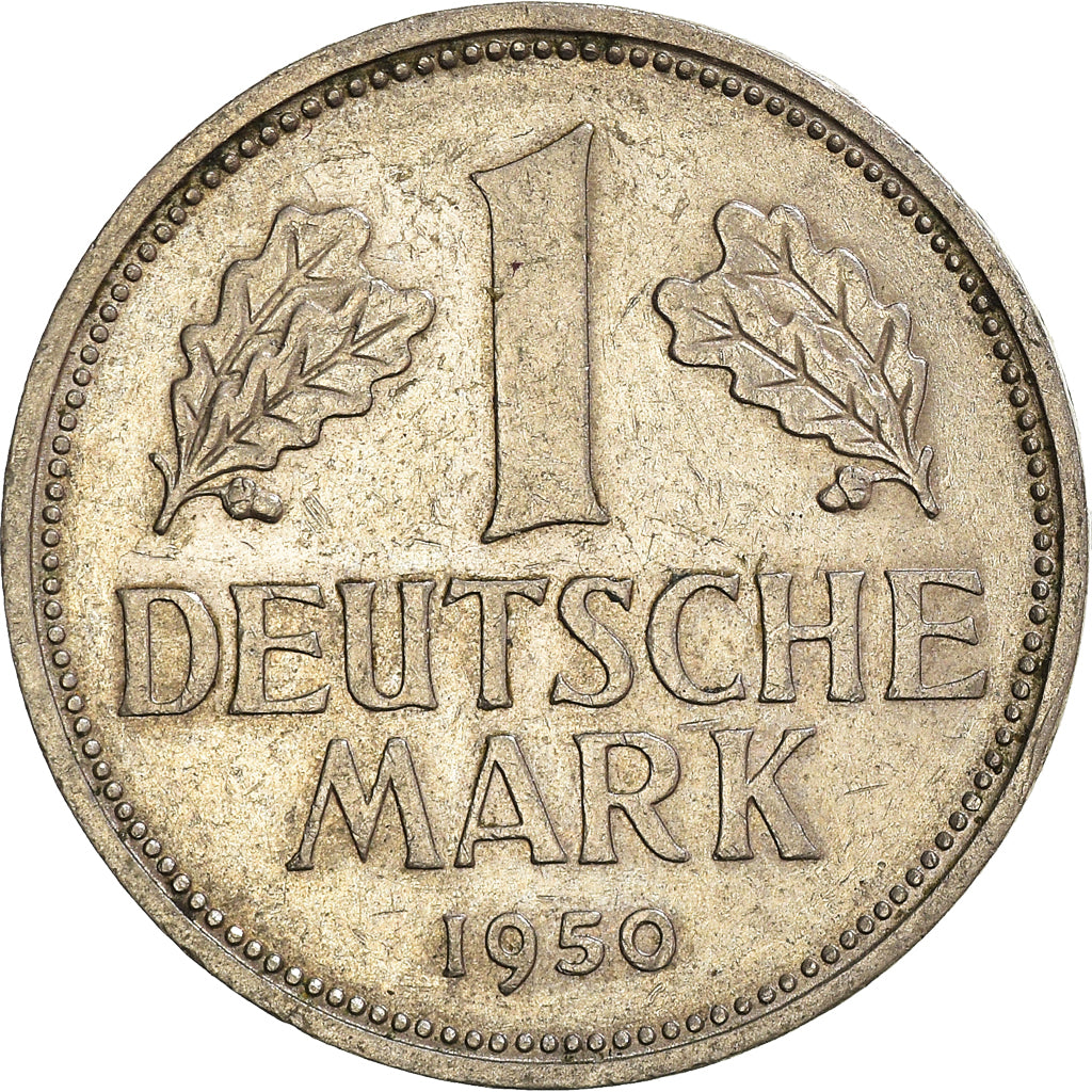 Moeda, ALEMANHA - REPÚBLICA FEDERAL, Mark, 1950