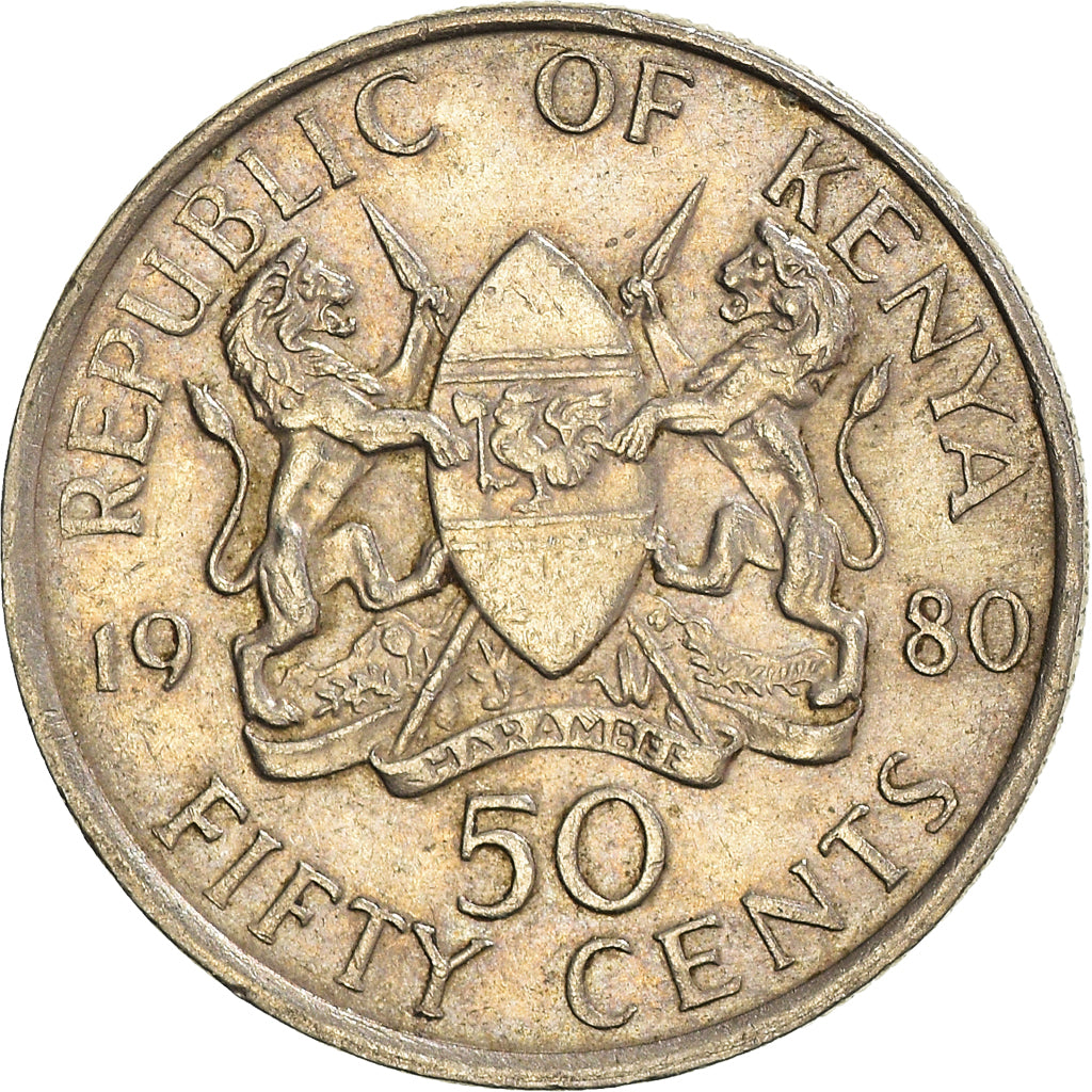 Münze, Kenya, 50 Cents, 1980