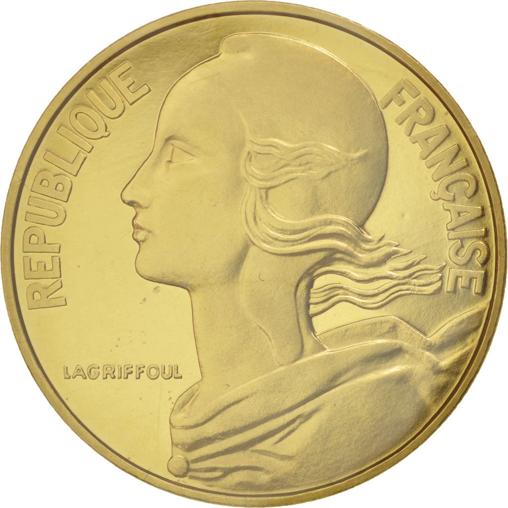 FRANCE, 20 Centimes, 1979, KM #P631, MS(65-70), Aluminum-Bronze, Gadoury...
