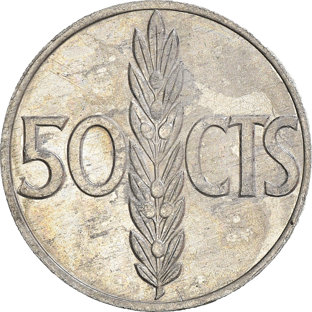 Münze, Spanien, 50 Centimos, 1966 (68)