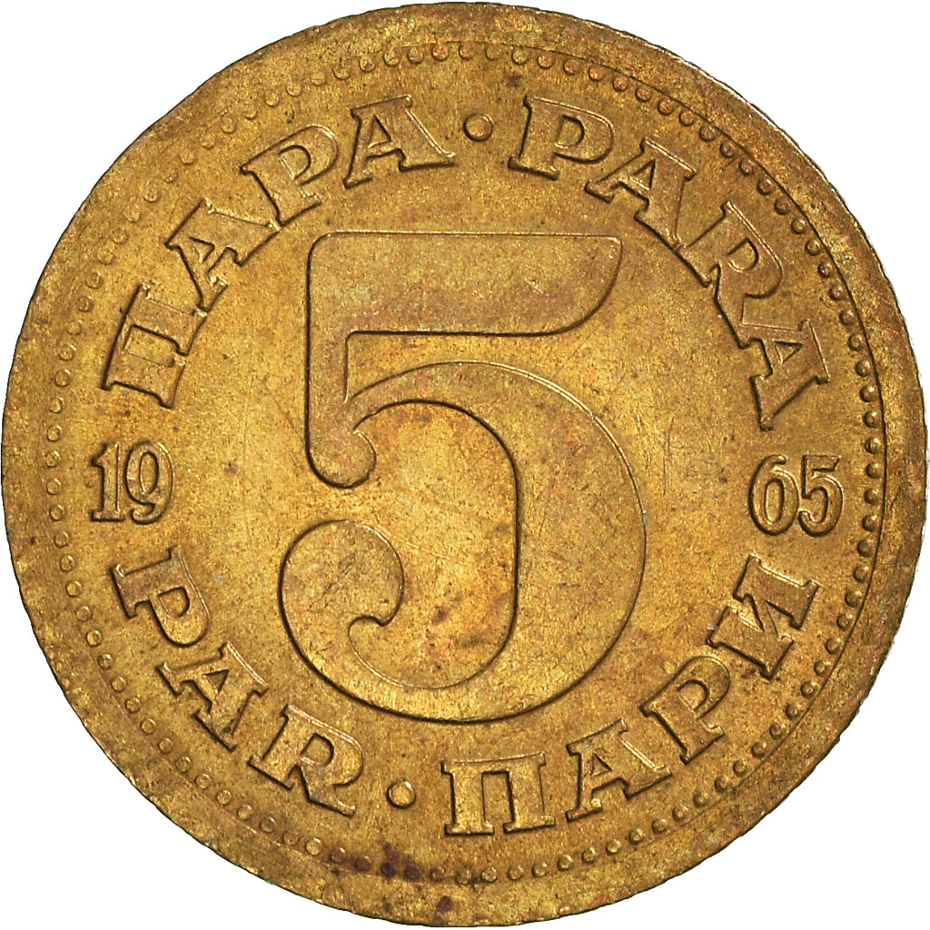 Münze, Jugoslawien, 5 Para, 1965