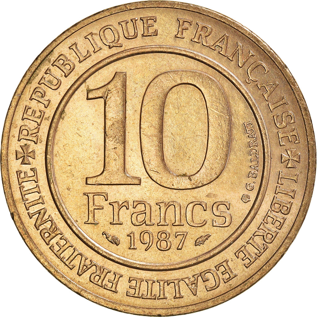 Coin, France, 10 Francs, 1987
