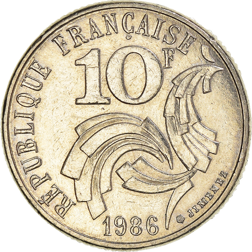 Moneta, Francia, 10 Francs, 1986