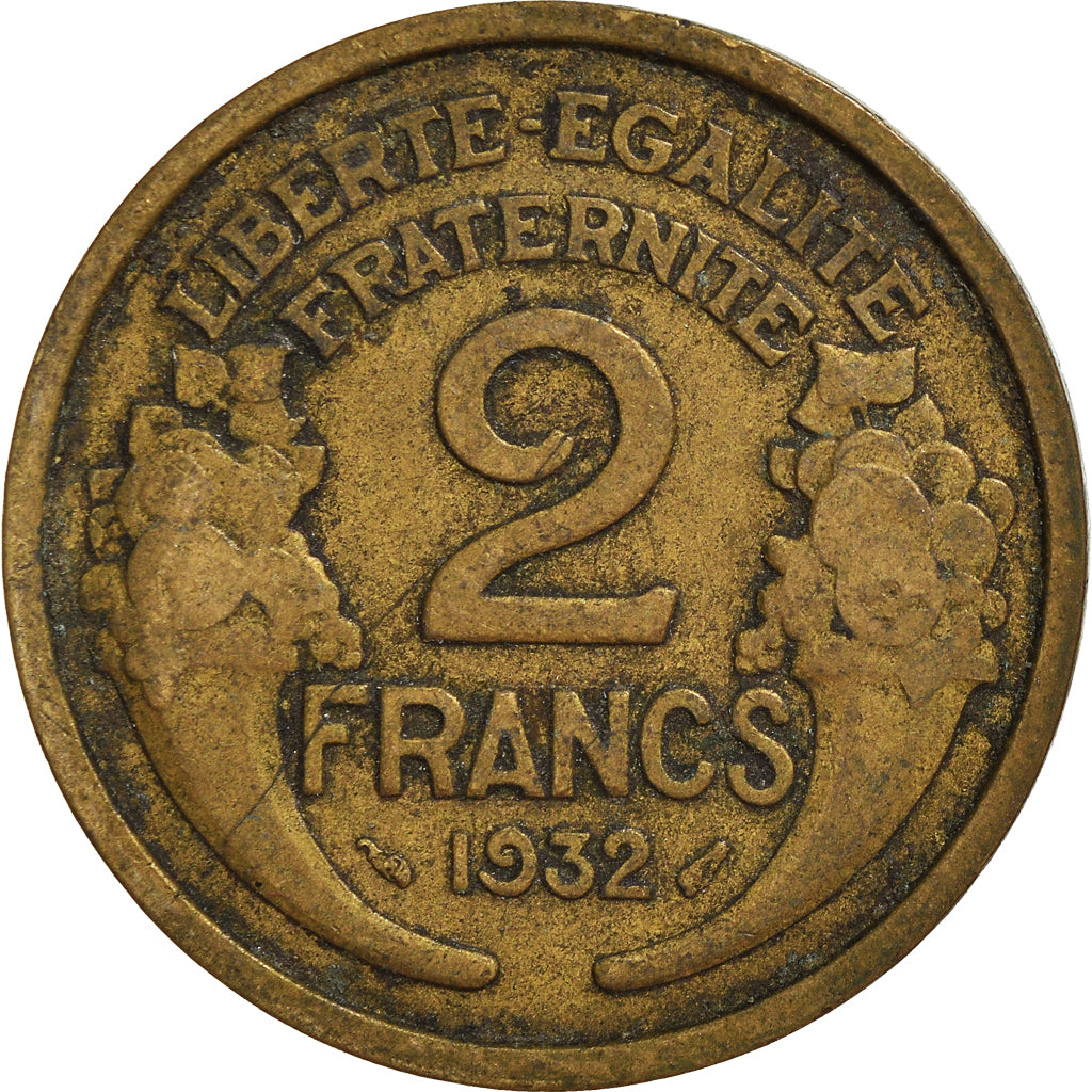 Moneta, Francia, 2 Francs, 1932
