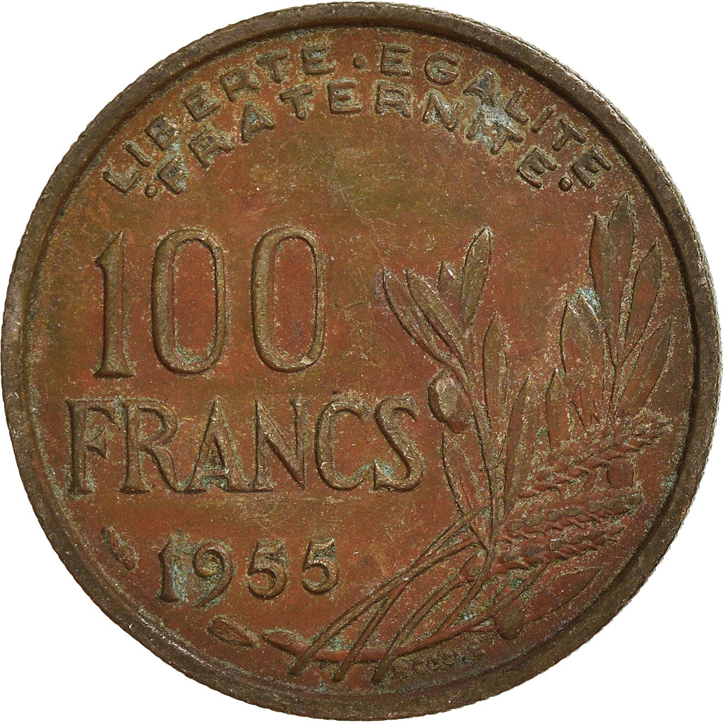 Moneda, Francia, 100 Francs, 1955