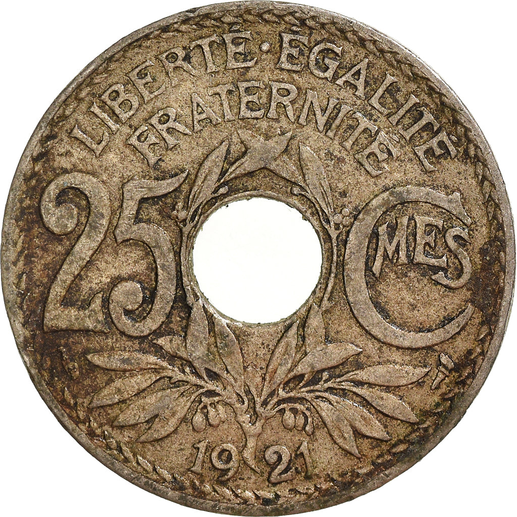 Moneta, Francia, 25 Centimes, 1921