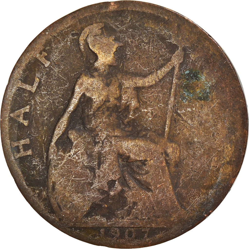 Coin, Great Britain, 1/2 Penny, 1907